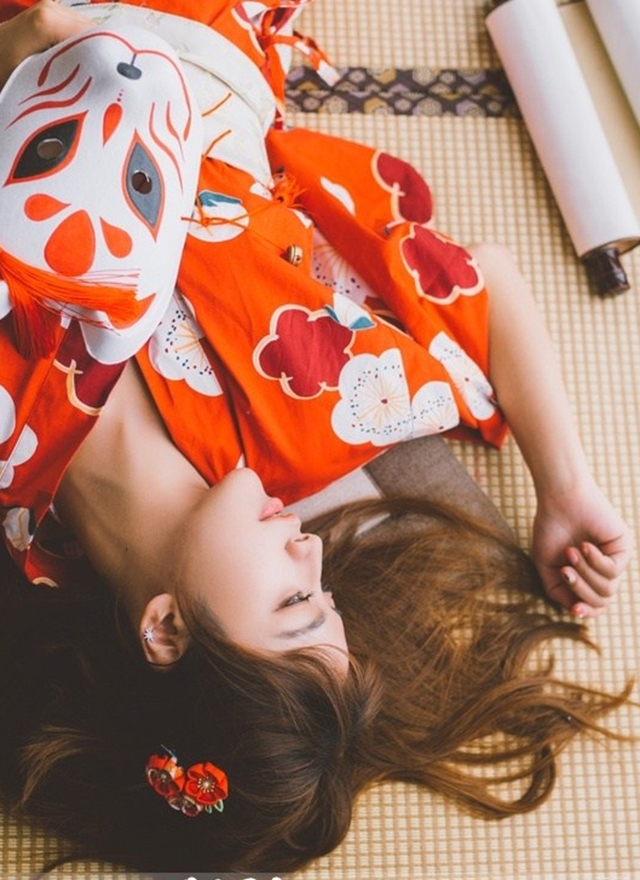 非主流美女日系和服美女软萌可爱图片