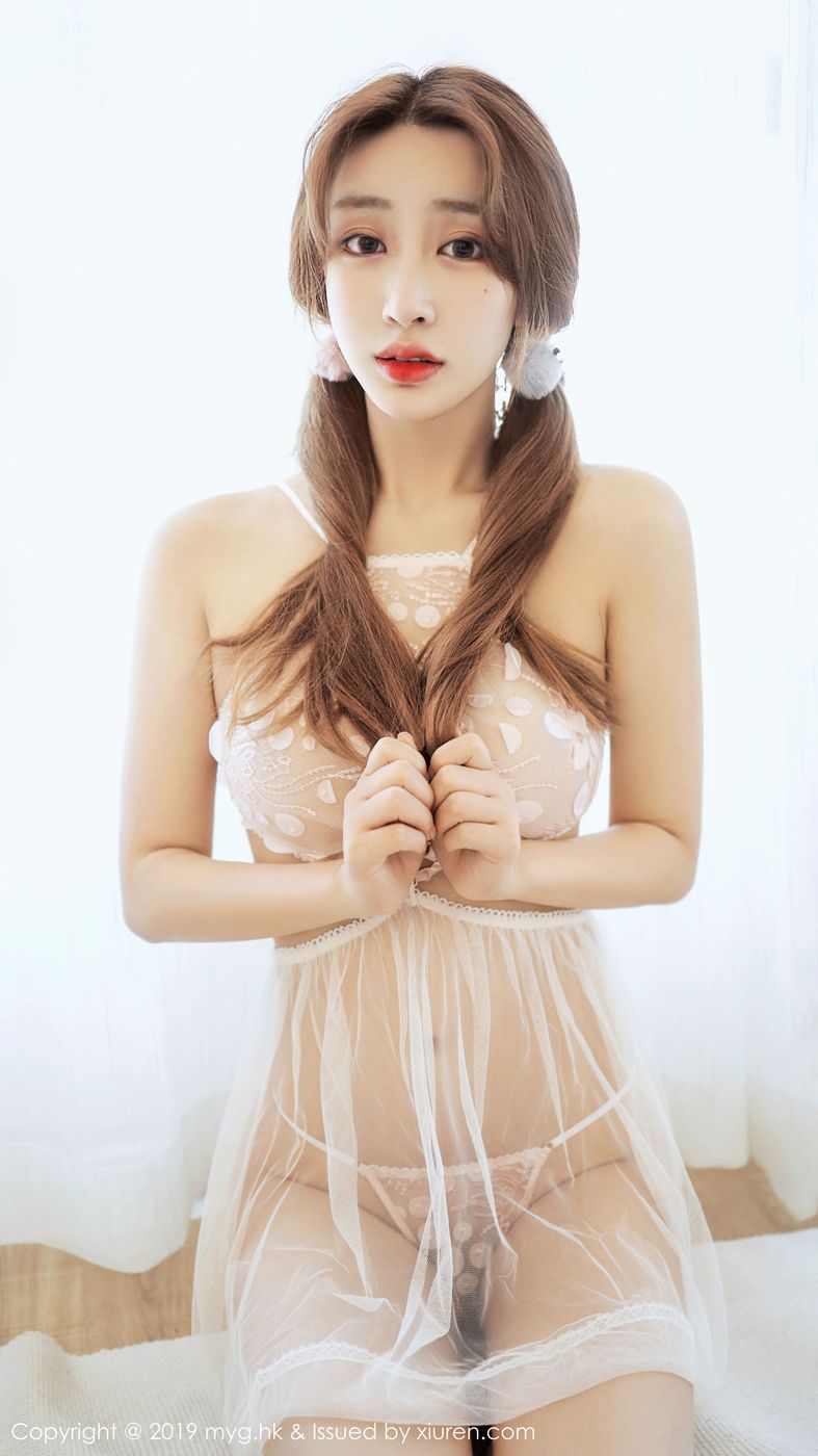 [MyGirl美媛馆] 美女模特Betty林子欣半透内衣若有若无诱惑套图 Vol.382