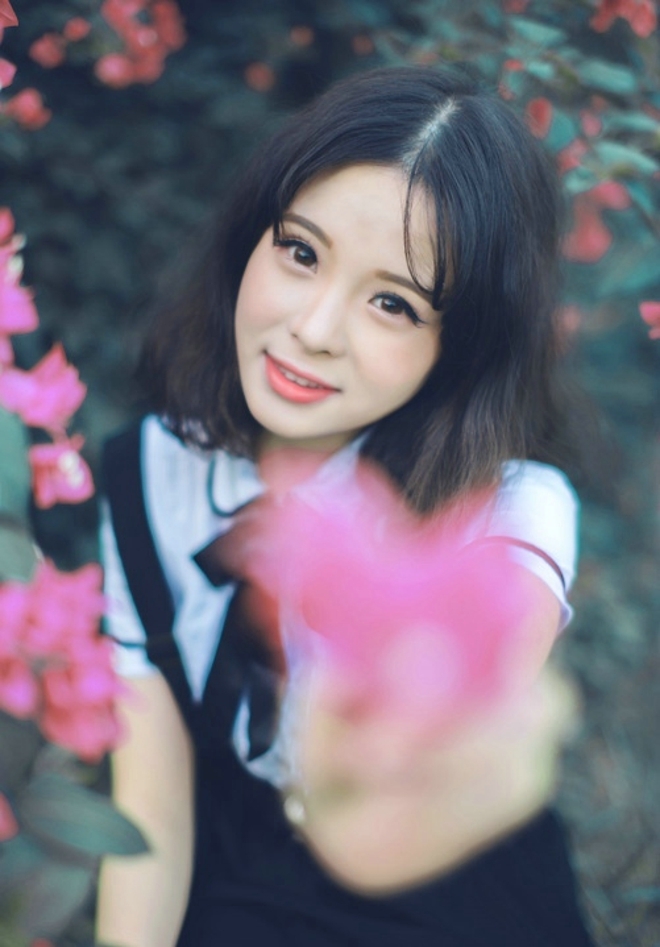 校园女神齐肩短发青春靓丽套图