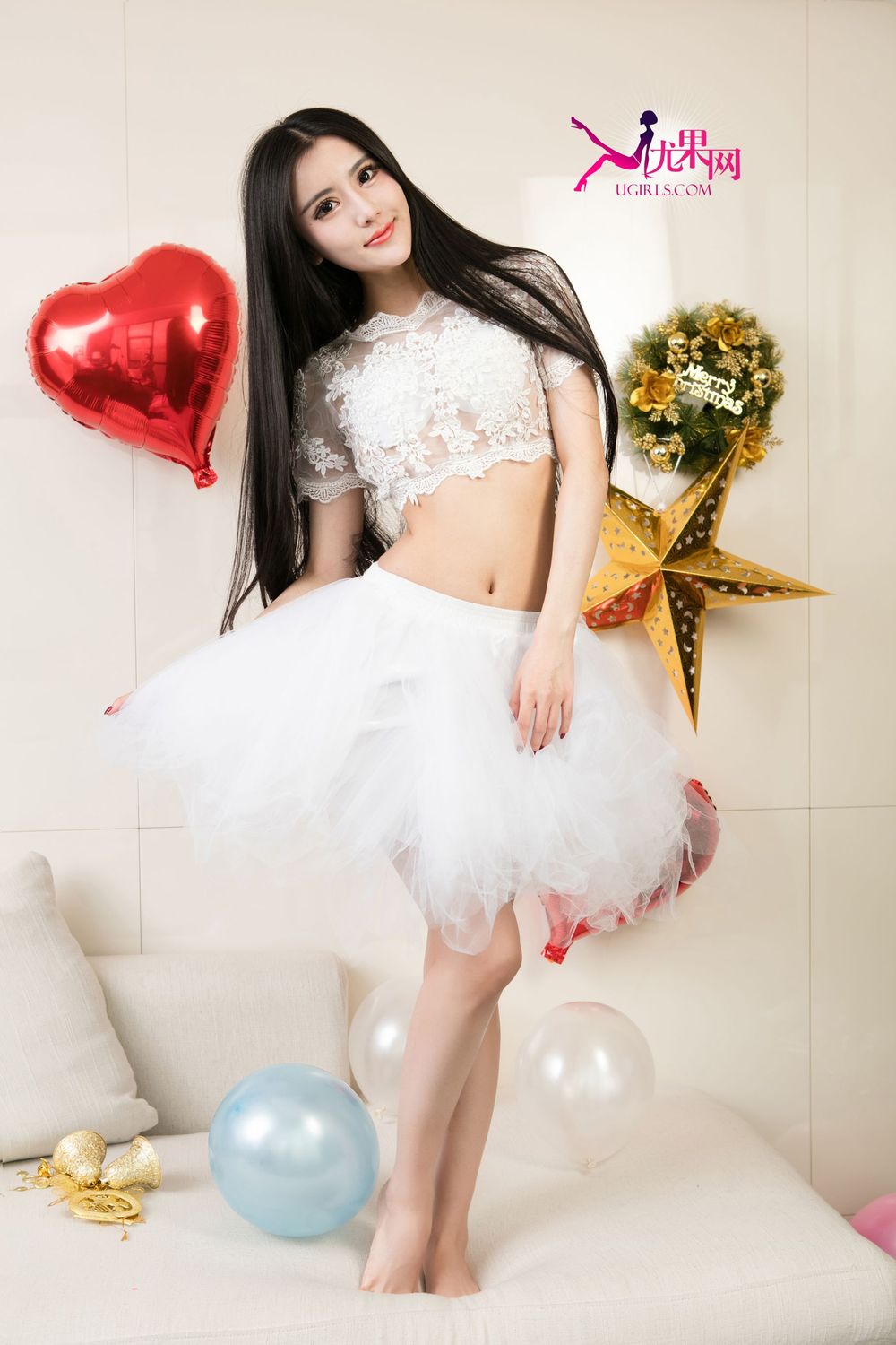 [Ugirls尤果网] 美女模特金子熙 – 蕾丝公主裙爱的礼物主题写真 U143