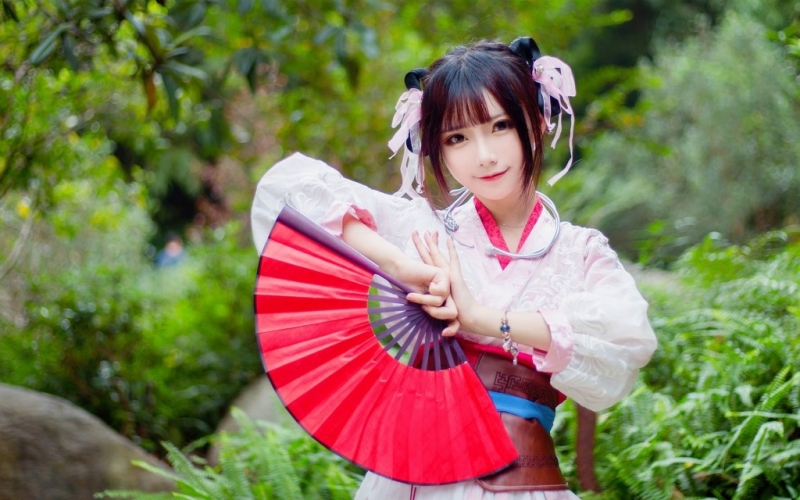 俏皮可爱古装美女唯美古风摄影