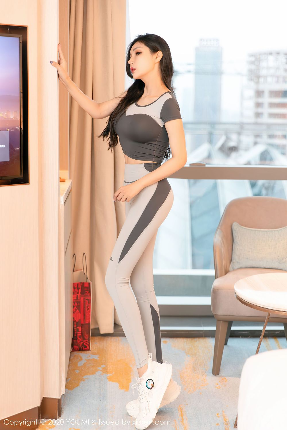 [YouMi尤蜜荟] 新人模特田冰冰 – 运动风格内衣系列第三套写真 Vol.554