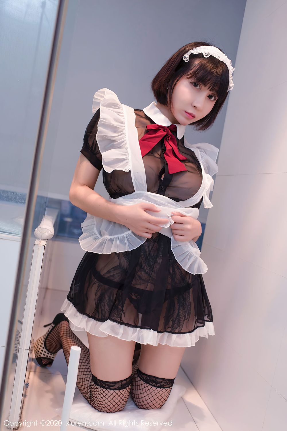 [XiuRen秀人网] 新晋大美妞安妮斯朵拉_Ann – 私属女仆管家服务主题写真 No.2494